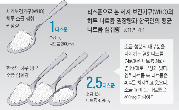 나트륨 섭취량 그래픽