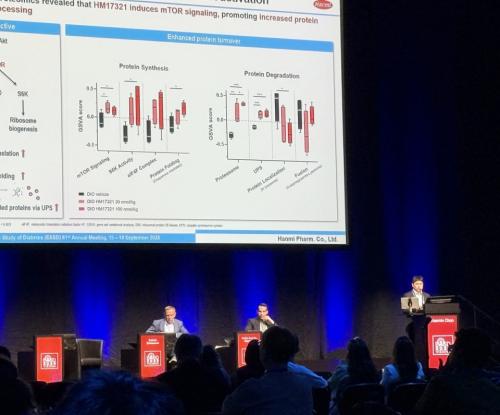 �ѹ̾�ǰ R&amp;D���� ���ع� �ӻ���������(��)�� 19�� ����Ʈ���� �񿣳����� ���� �����索����ȸ(EASD 2025)���� ���� ���ʷ� ���콺 ���� �ܹ�ü ������ ���� �� �ž� HM17321�� ���� ���� ������ ���ڻ����������� �Ը��� ���� ����� ���� ��ǥ�ϰ� �ִ�. [����=�ѹ̾�ǰ]