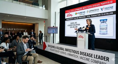 �϶��� ����(Eli Lilly)�� ������ ���� ���� ����� Ȯ���ϱ� ���� ��� ���� ��� 3���縦 ���ÿ� �μ��ϸ� ������ ��ȯ �о� ������ ���� �����ߴ�.�϶��� ������ ��ť����(Curevo Inc.)��, ��������ũ ���̿�������(LimmaTech Biologics AG)��, ����� ���۴�(Vaccine Company, Inc.)�� �� ��� 3�� ȸ�縦 �� 38�� 3000�� �޷� �Ը� �μ��Ѵ�. [������ ����� ���ظ� ���� ���� AI ���̳��̸� �̿��� ������ ������ �̹�����]