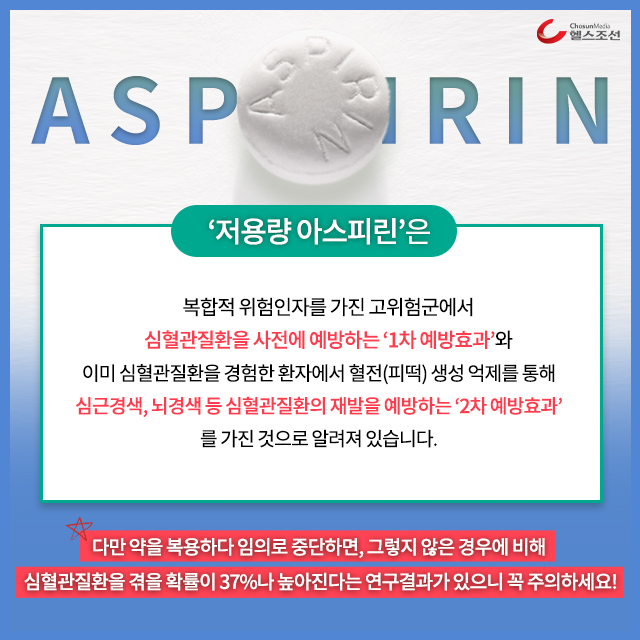 아스피린 약 이미지
