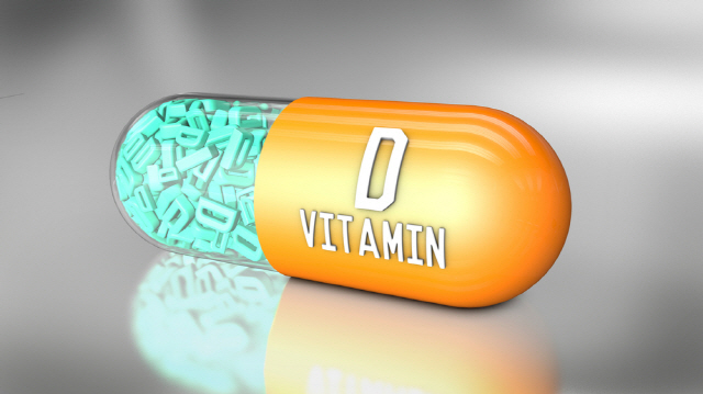 vitaminD가 써진 알약 그래픽