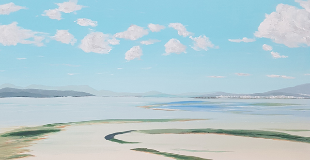 이병욱 박사의 작품, <행복한 부산 다대포 풍경> 65.0X53.0cm Acrylic on Canvas, 2020