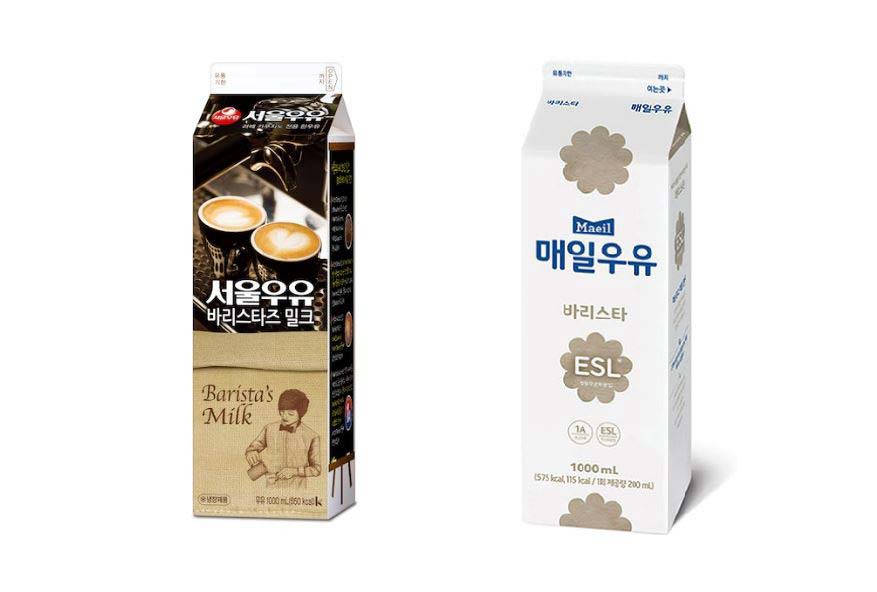 바리스타 우유