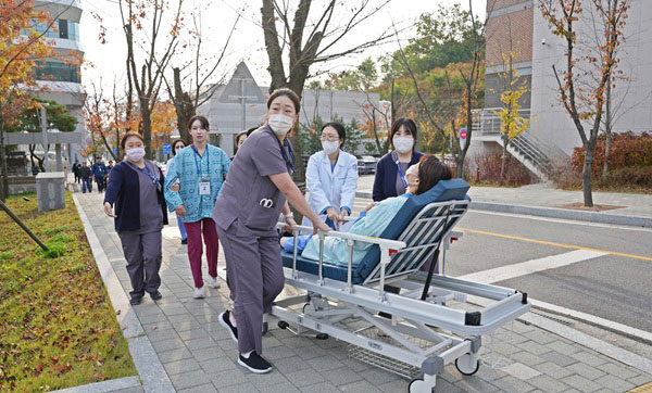 정부을지대병원, 의정부소방서와 합동 소방훈련 “환자안전 최우선”