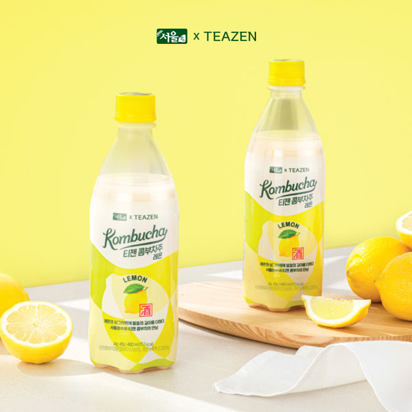 티젠·서울장수, 콤부차 활용한 라이트 막걸리 ‘티젠 콤부차주 레몬’ 출시