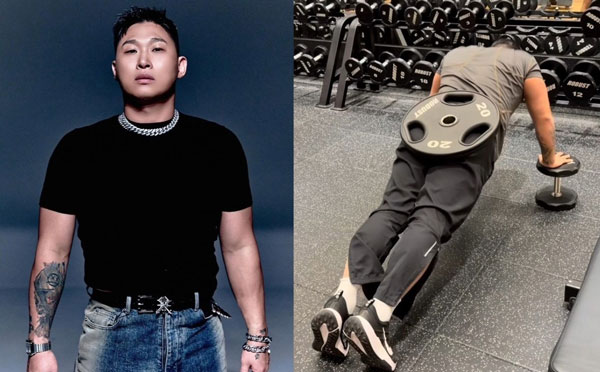 “푸쉬업도 다르게” 스윙스, 등에 ‘이것’ 얹었던데… 뭘까?