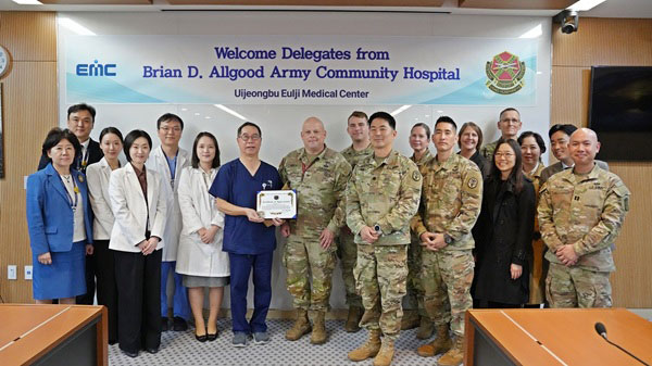 의정부을지대병원, 주한미군 브라이언 올굿 육군병원과 협력 강화 논의