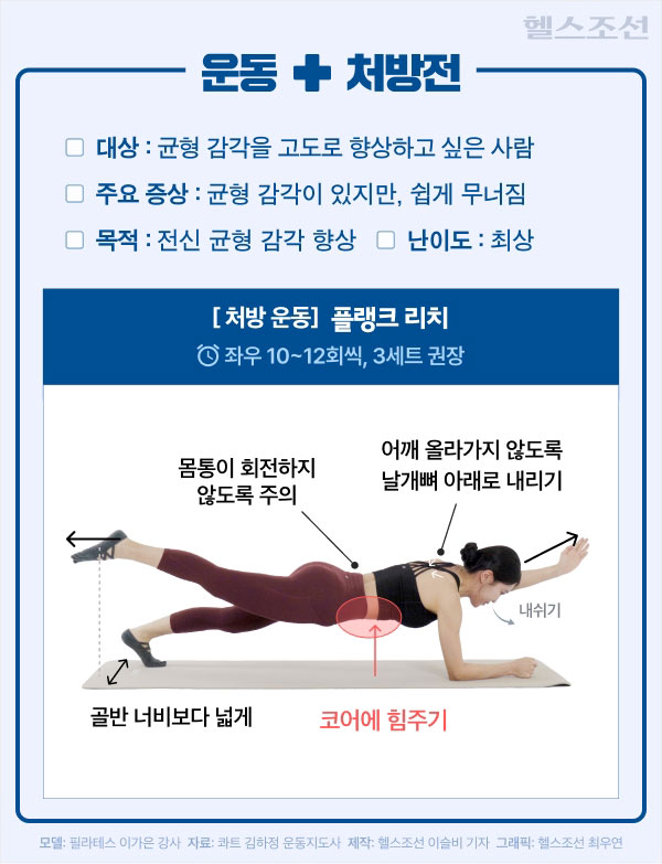 운동하는데도 균형 감각 부족할 때… 틀어진 몸 교정하는 ‘이 동작’을