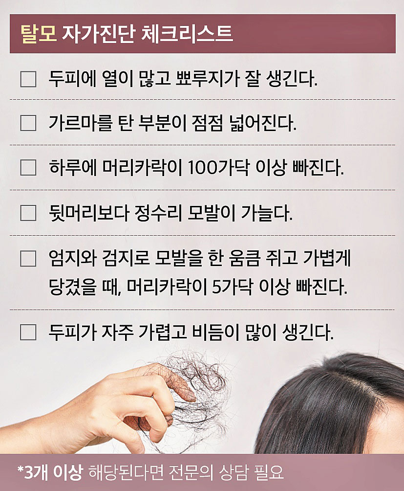 줄어드는 머리숱… '두피 콜라겐'이 관건