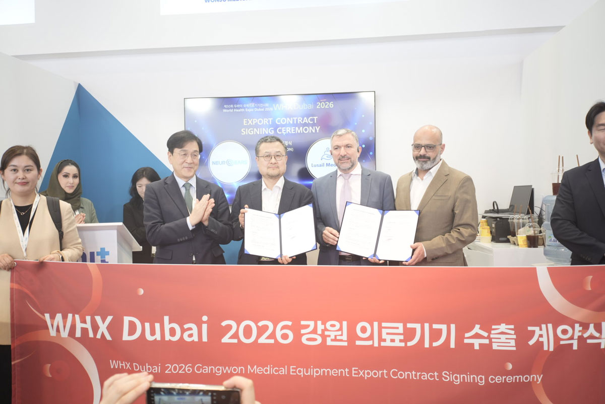 강원 의료기기, ‘두바이 월드 헬스 엑스포’에서 수출 계약 410만 불 체결