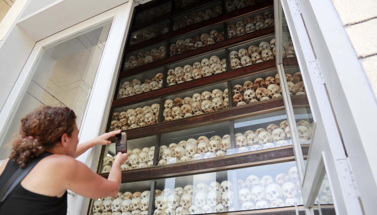 킬링필드 유골 전시