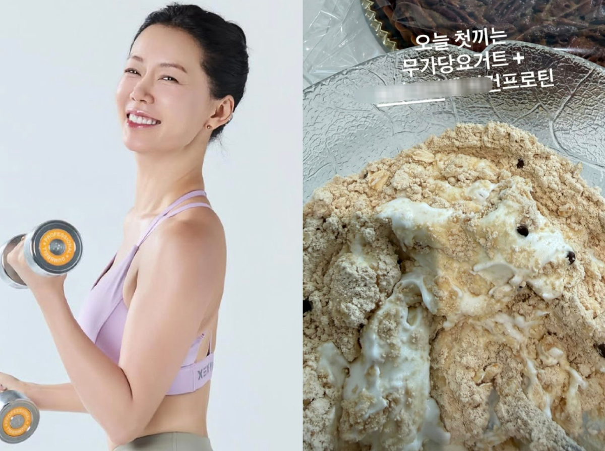 안선영 사진과 음식