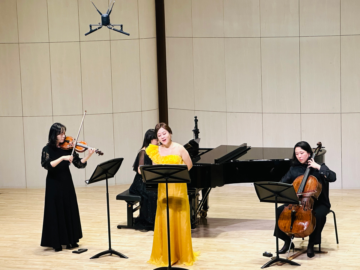 성악 독창회 현장