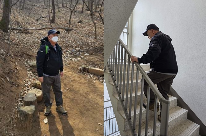 남성이 운동하는 모습