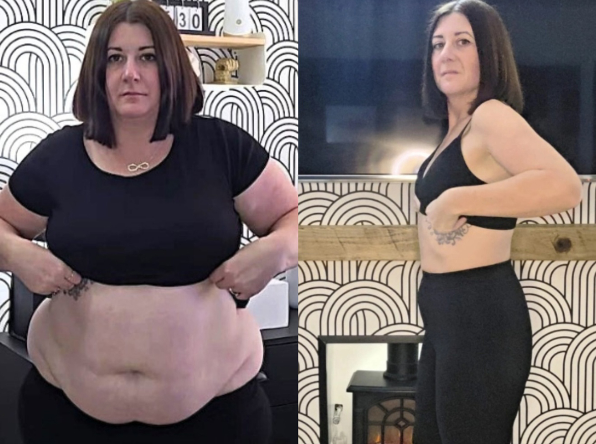 다이어트 전후 여성