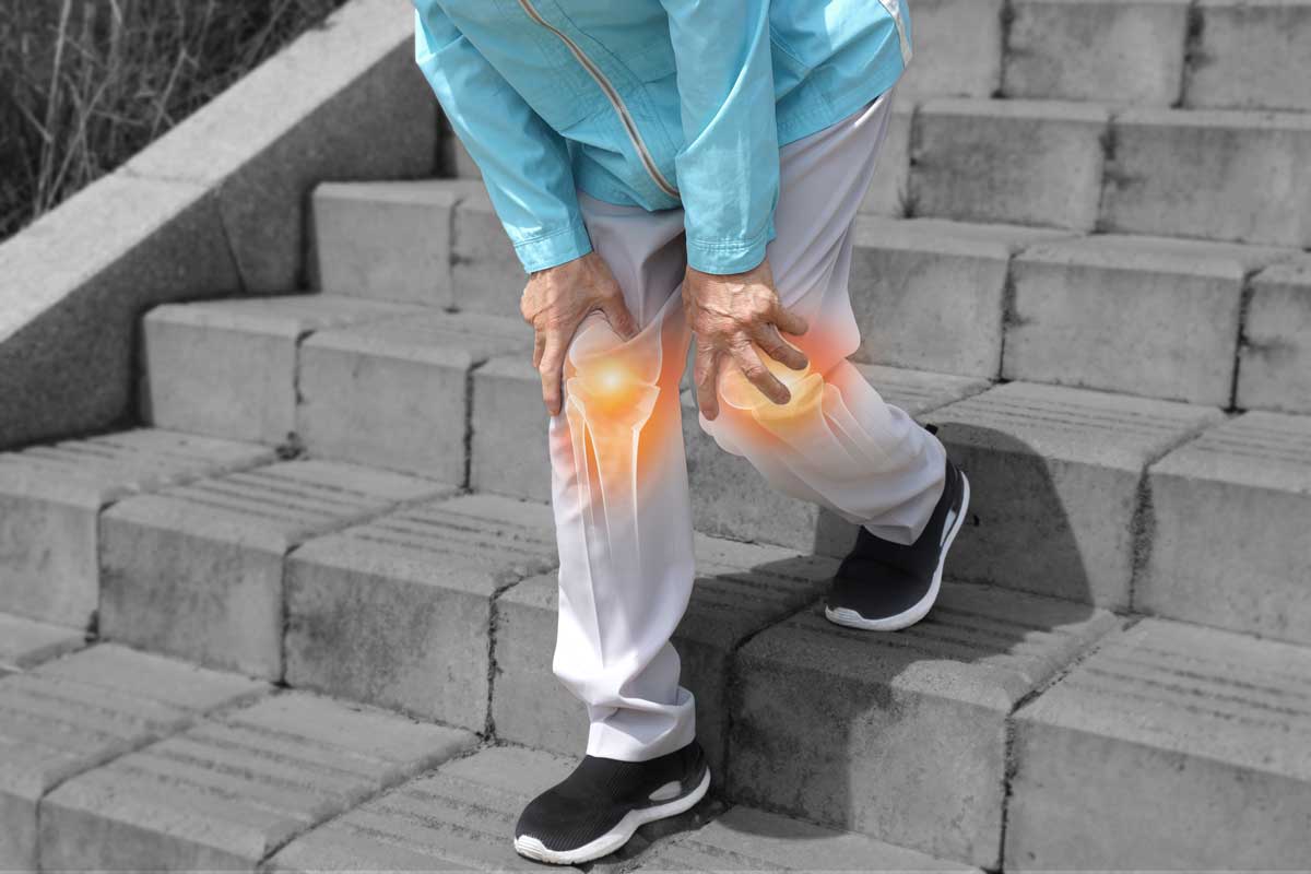 무릎 통증 사진