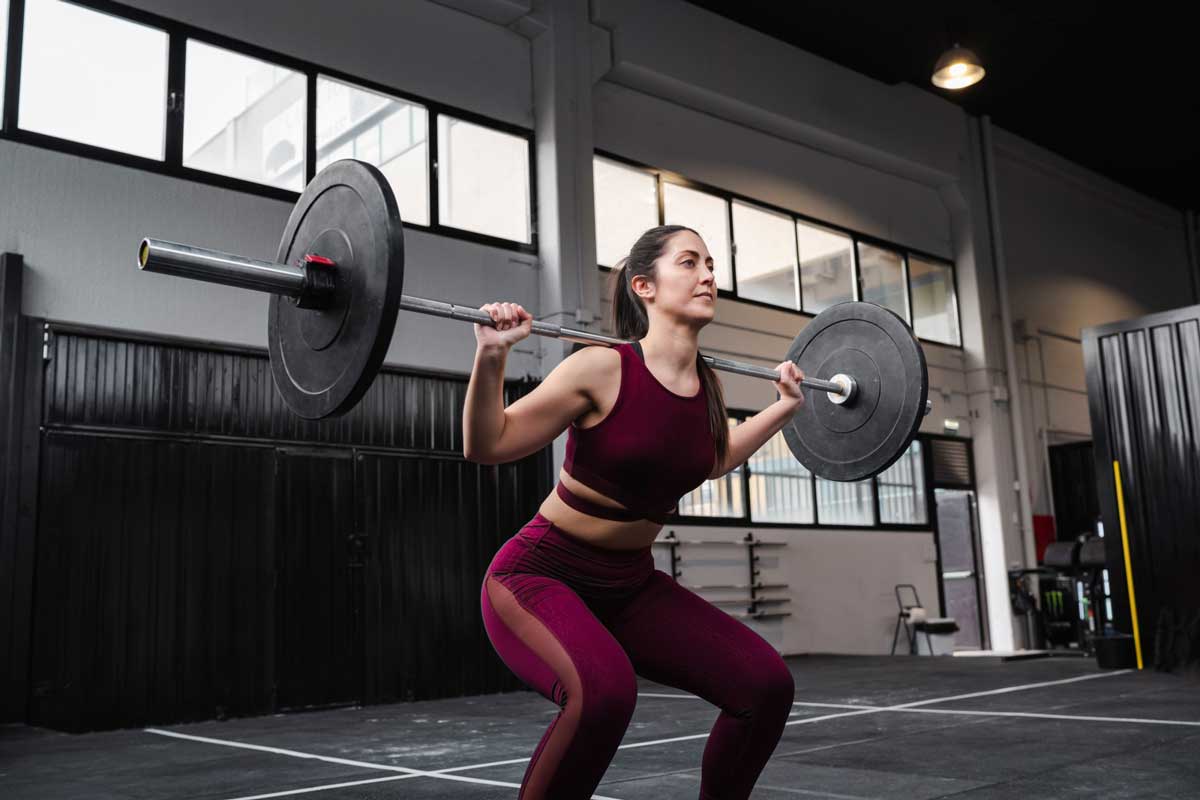 운동하는 여성 사진