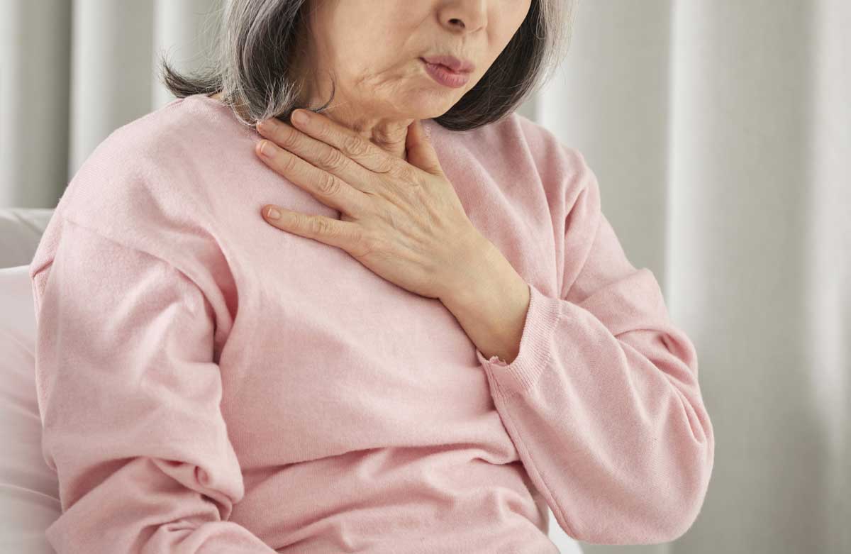 과호흡 증후군으로 괴로움을 호소