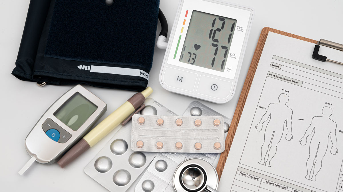 혈압, 신체계수 측정, 약