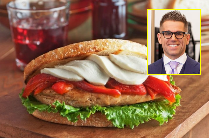 식단과 기사 주인공 사진