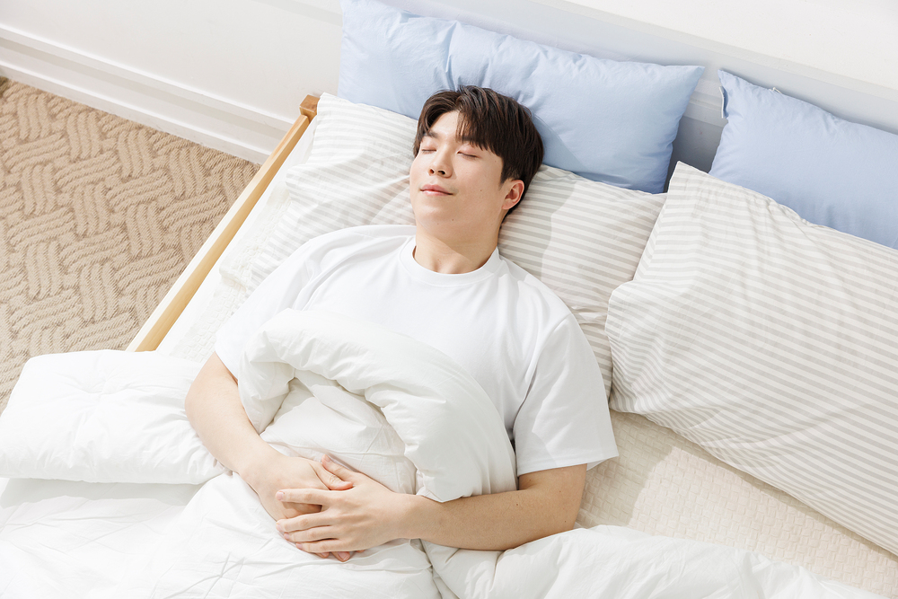 자는 남성