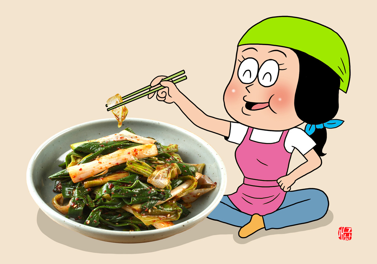 풋마늘 무침