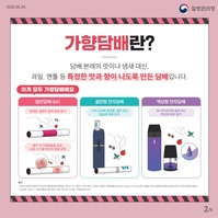 청소년 10명 중 8명, ‘가향담배’로 첫 경험… 질병청 “중독 위험”